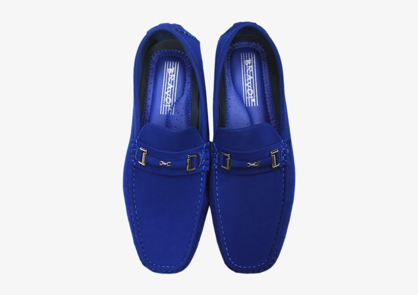 Picture Of Royal Blue Slip On Shoe - Geno's Formal Affair, transparent png download
