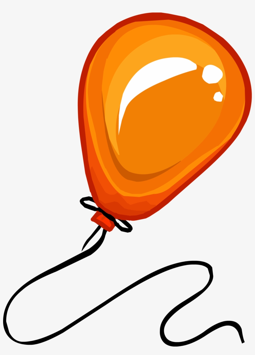 Clip Art Royalty Free Image Orange Balloon Clothing - Orange Balloon, transparent png download