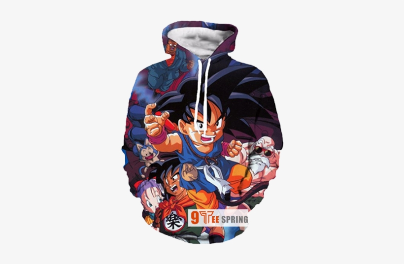 dragon ball z short sleeve hoodie