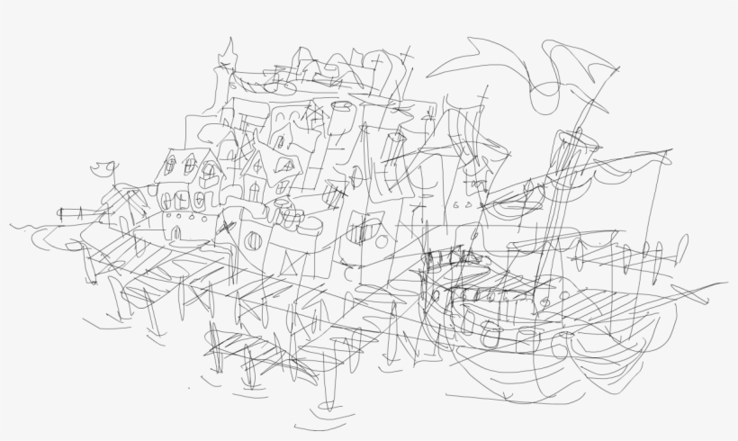 Clip Royalty Free Library Quick City With Drawings - Sketch, transparent png download