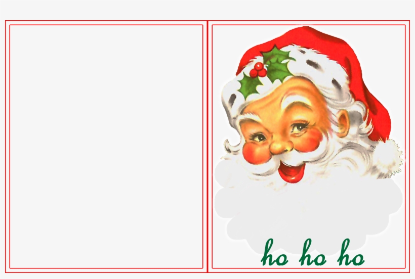 Click Here To Download Jolly Santa Claus Face Half - Vintage Hanging Metal Victorian Santa Traditional Christmas, transparent png download
