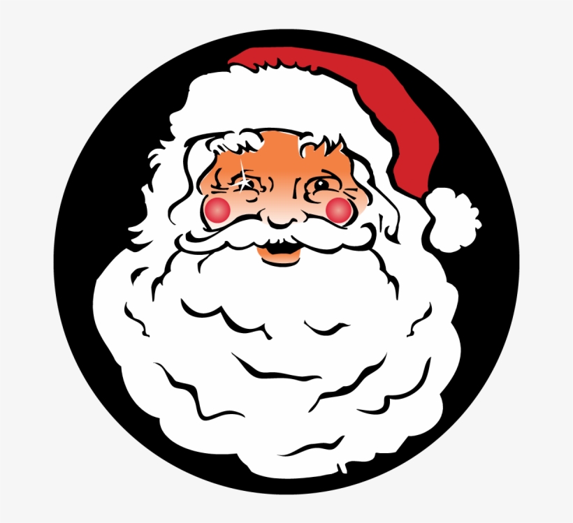 Santa's Face - Custom Santa Claus Key Tag, transparent png download