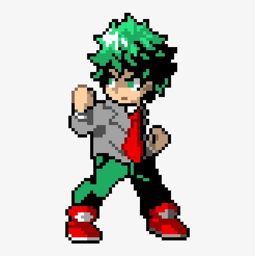 Izuku Midoriya - Izuku Midoriya Pixel Art, transparent png download