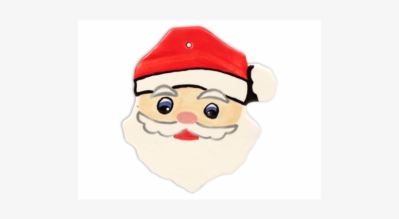 Seasonal Santa Face Ornament12 Spo - Santa Claus, transparent png download