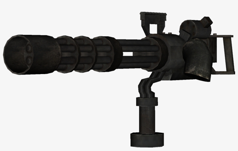 Minigun Mounted Model Codg - Mounted Machine Gun Png, transparent png download