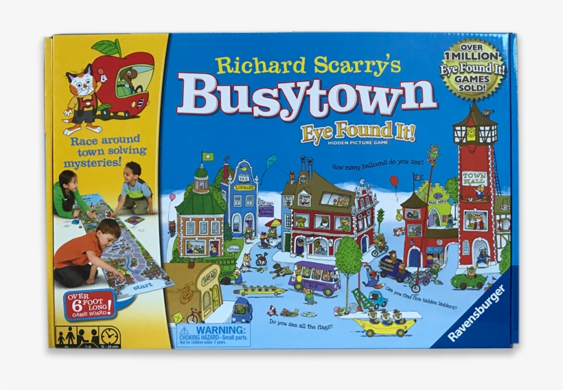 Richard Scarry's Busytown Eye Found It Hidden Picture - Richard Scarry's Busytown Eye Found It Game, transparent png download