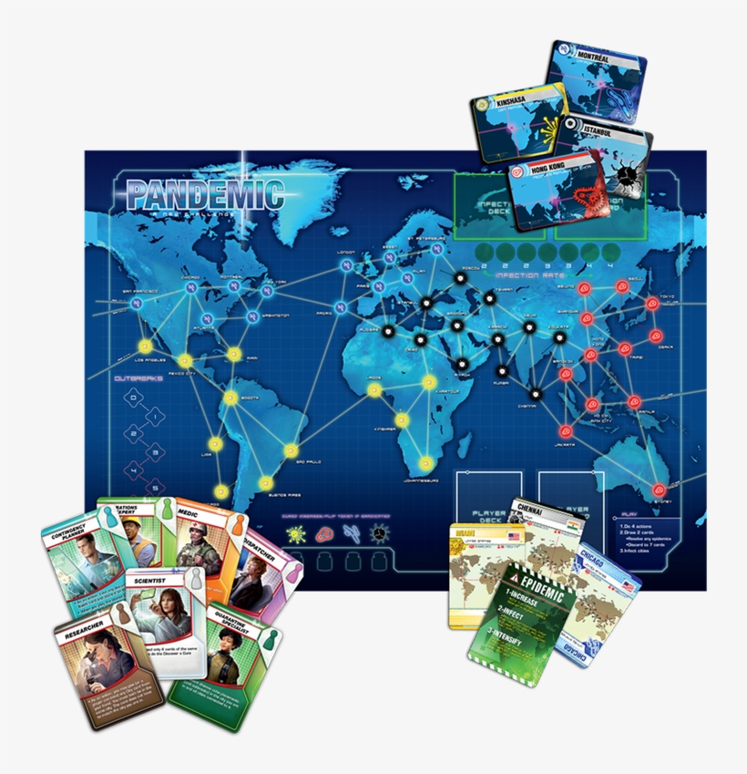 Home/board Games - Z Man Games Pandemic Board Game, transparent png download