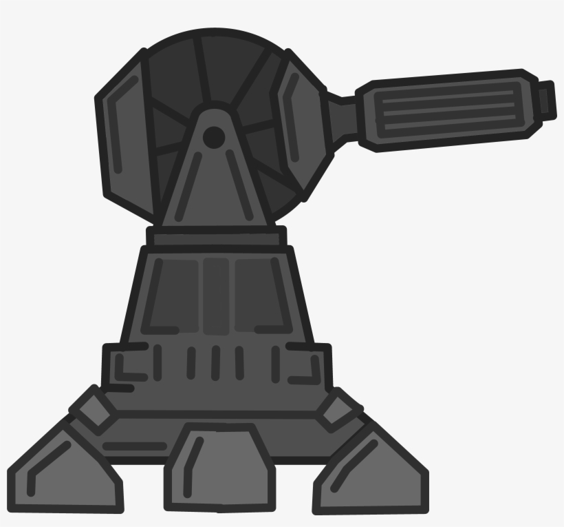 -minigun Turret - Http - //i - Imgur - Com/3f7olf1, transparent png download