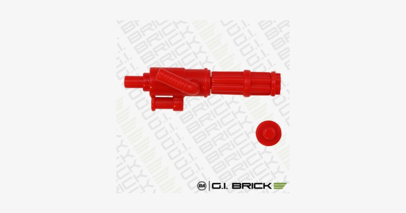Brickarms Minigun [no Ammo] - Brickarms Mp40 (gunmetal), transparent png download