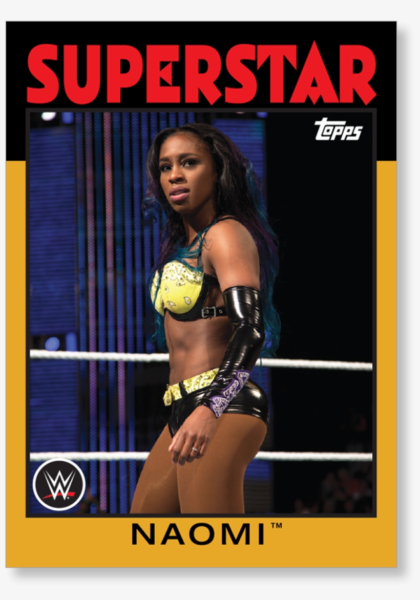 Wwe Naomi Topps Card 2016, transparent png download