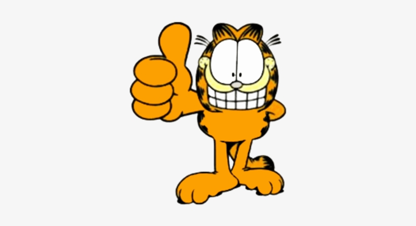 Garfield Thumb Up - Garfield Thumbs Up, transparent png download