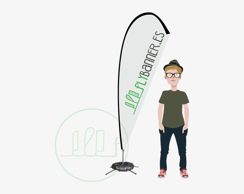 Fly Banner Lágrima L - Diseñadora De Modas Vectores, transparent png download