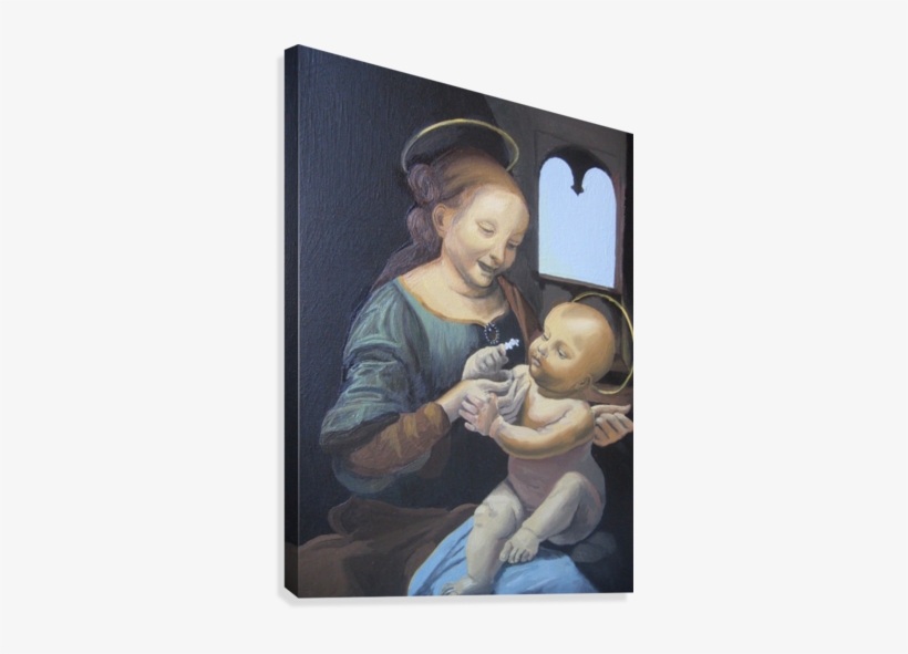 Benois Madonna Canvas Print - Benois Madonna, transparent png download
