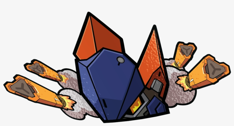 Pharah Mechaqueen Peeker Sticker - Sticker, transparent png download