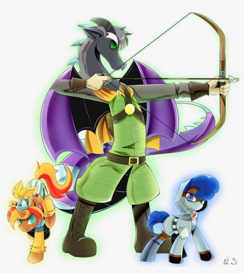 Banzatou, Bard, Bow And Arrow, Bow , Commission, Draconequus, - Bow And Arrow, transparent png download