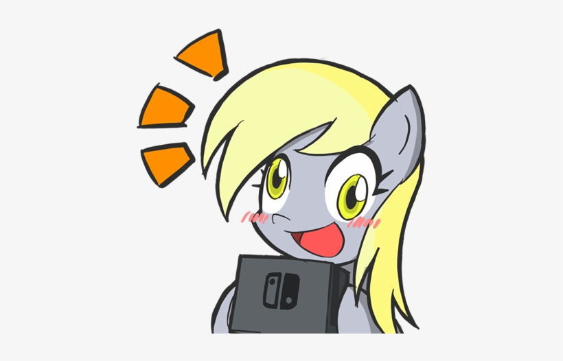 Rvceric, Blushing, Cute, Derpy Hooves, Female, Mare, - My Little Pony Nintendo Switch, transparent png download