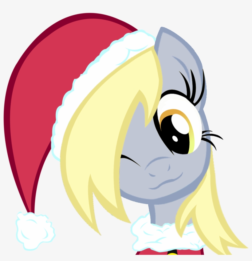 Themightysqueegee, Christmas, Christmas Ponies, Derpy - Pony Friendship Is Magic Christmas, transparent png download