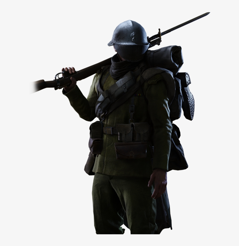 Bf1 Soldier Png - Sniper, transparent png download