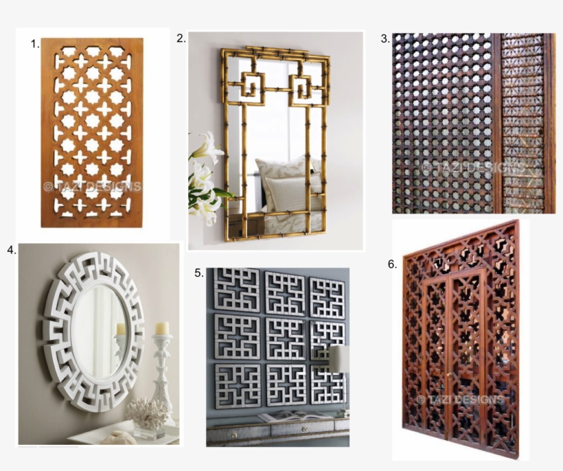 Interior, Wall Designs With Amazing Wooden Style Decor - Fretwork Panels, transparent png download