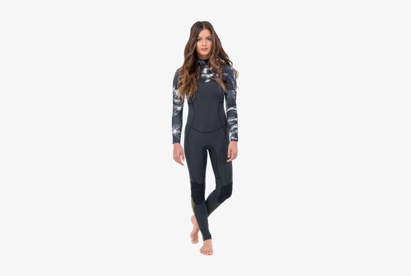 Billabong 4/3mm Salty Dayz Chest Zip Sealed Fullsuit - Billabong 302 Salty Dayz Full Suit - Black Sand, transparent png download