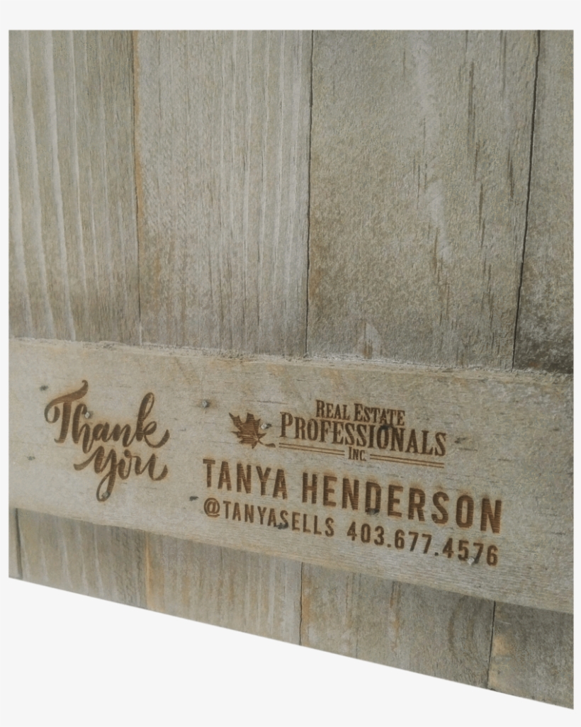 Rustic Wood Wall Sign With Your Client's New Home Address - Blue Mountain Resort, transparent png download