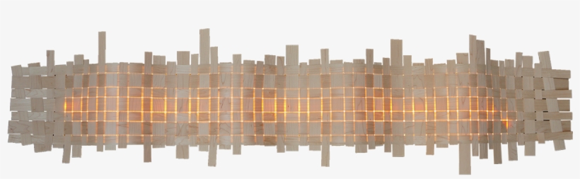 Design Wall Lamp With Woven Pattern In Maple Wood - Design Lamp Pattern, transparent png download