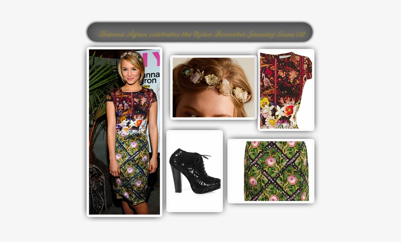 Dianna Agron Celebrates The Nylon December January - Girl, transparent png download