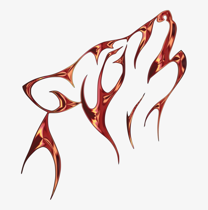 Gray Wolf Tattoo Clip Art Tattoo Art & Design - Wolf Clipart, transparent png download