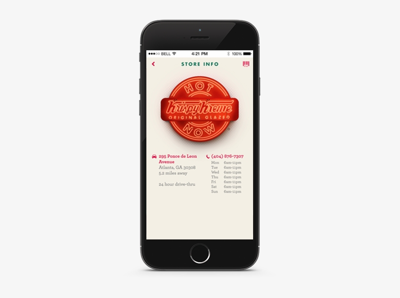 Krispy Kreme - Krispy Kreme App, transparent png download