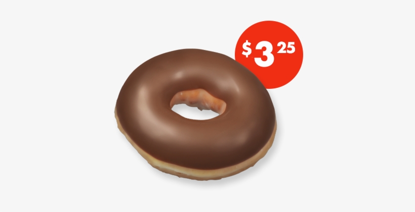 An Original Glazed Doughnut Topped In Smooth Choc Icing - Krispy Kreme, transparent png download