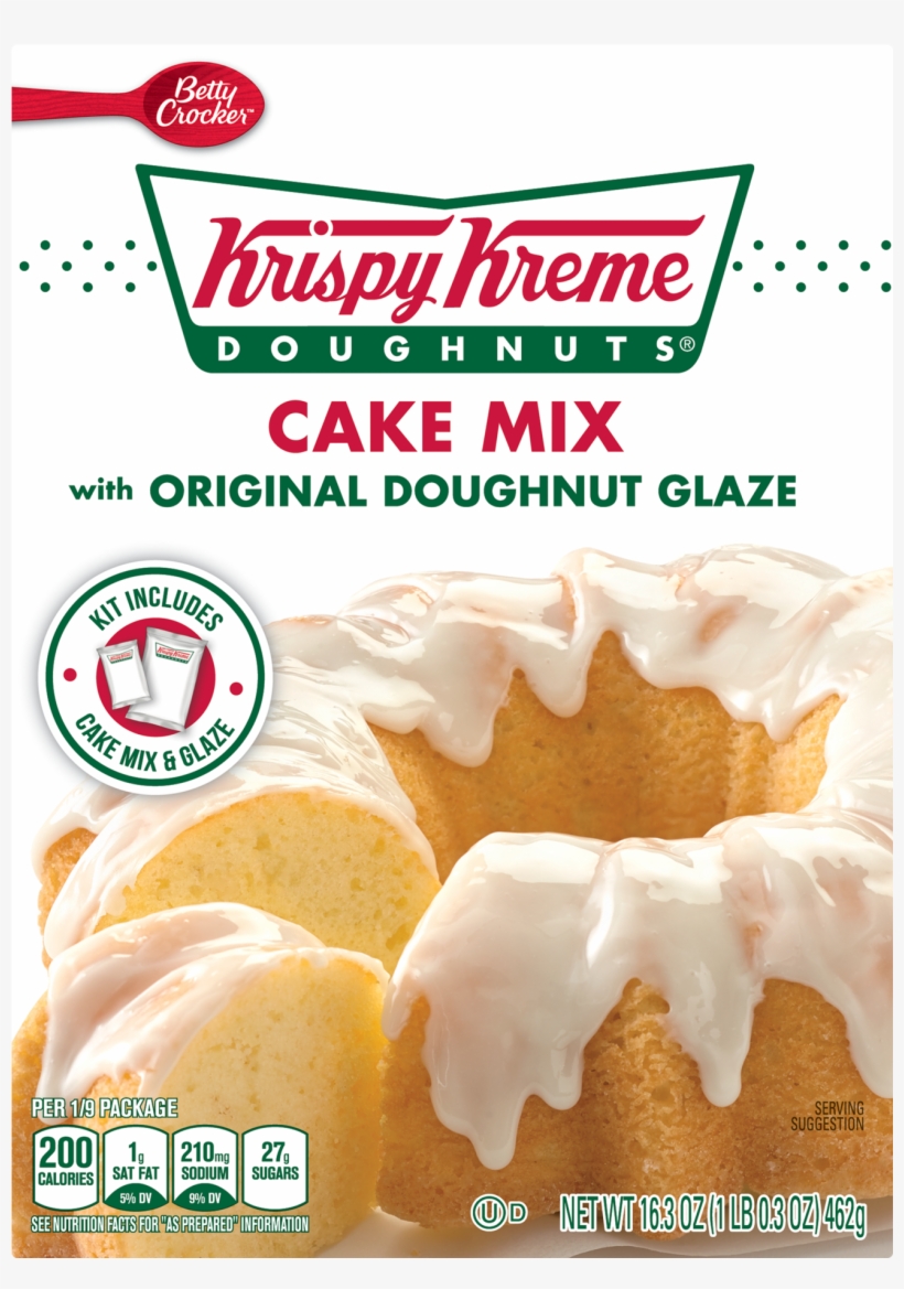 Betty Crocker Krispy Kreme Doughnuts Cake Mix With - Krispy Kreme Doughnuts Cake Mix With Original Doughnut, transparent png download