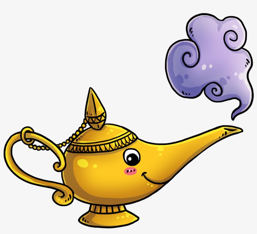 Free Cartoon Genie Lamp Clip Art - Shakespeare School Ps 199x, transparent png download