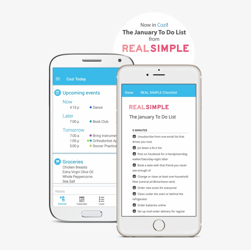Cozi App-easily Keep Your Family Organized - Real Simple, transparent png download