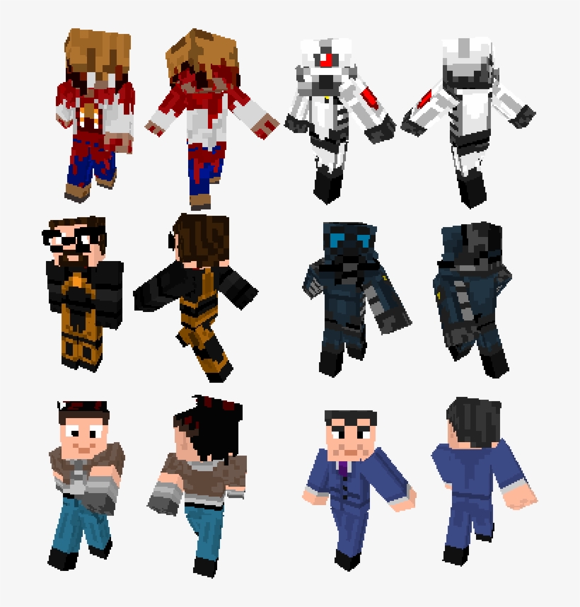 Minecraft Half-life 2 Product Toy Robot - Minecraft Half Life 2 Skins, transparent png download
