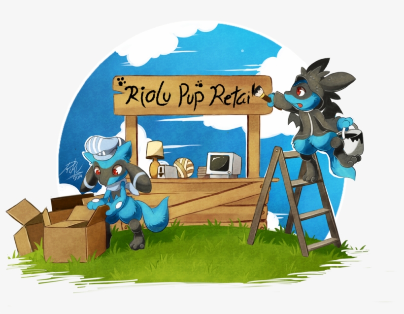 Permanent Sales Post - Riolu Puppy, transparent png download