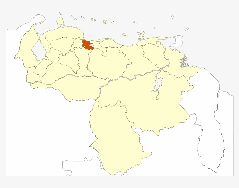 Mapa-carabobo - Venezuela Mapa Politico Png, transparent png download