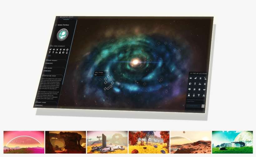 The Site Features Points Of Interest In The No Man's - No Man's Sky Galactic Atlas, transparent png download