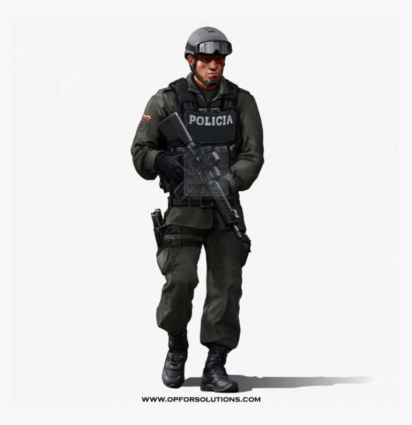Colombia National Police Costume - Police, transparent png download