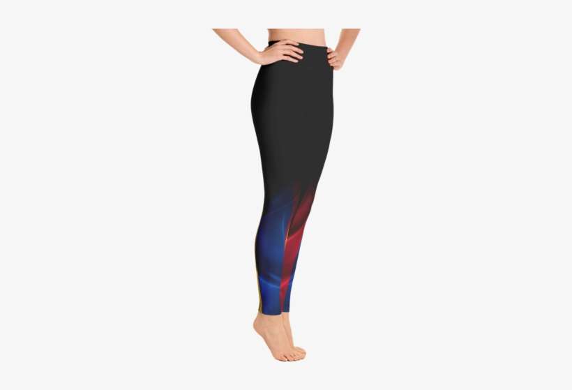Women's Black "colombia Flag" Yoga Pants - Rainbow Rogue Yoga Pants, transparent png download