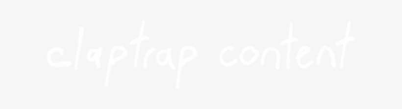 Claptrap Logo Text White - Johns Hopkins Logo White, transparent png download