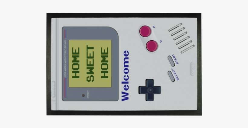 Game Boy Home Sweet Home ﻿sublimation Doormat Welcome - Game Boy, transparent png download