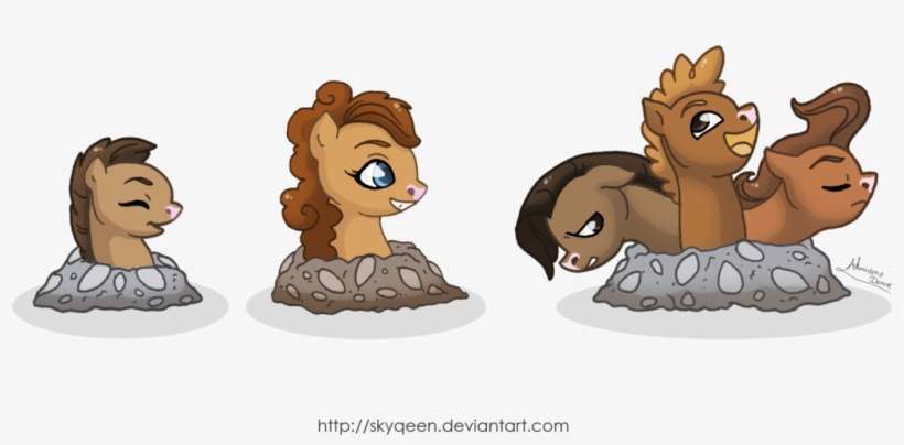 Mysweetqueen, Diglett, Dugtrio, Earth Pony, Evolution - Diglett Pony, transparent png download