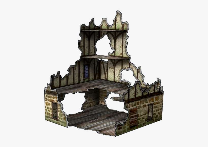 [paper Models] Latest Releases From Dave's Games [archive] - Bombed House Cartoon, transparent png download