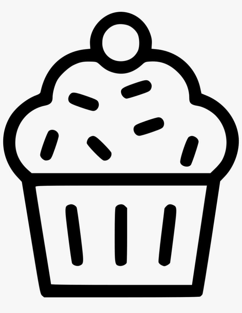 Muffin Cup Cake Dessert Sweet Pudding Comments - Dessert Icon, transparent png download