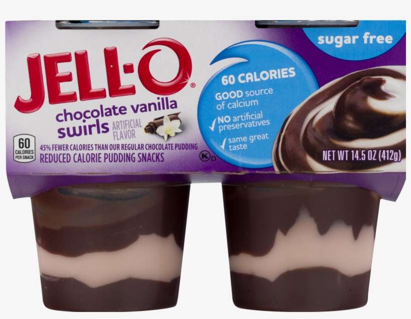 Jello Sugar Free Chocolate Vanilla Swirl Pudding Nutrition Facts