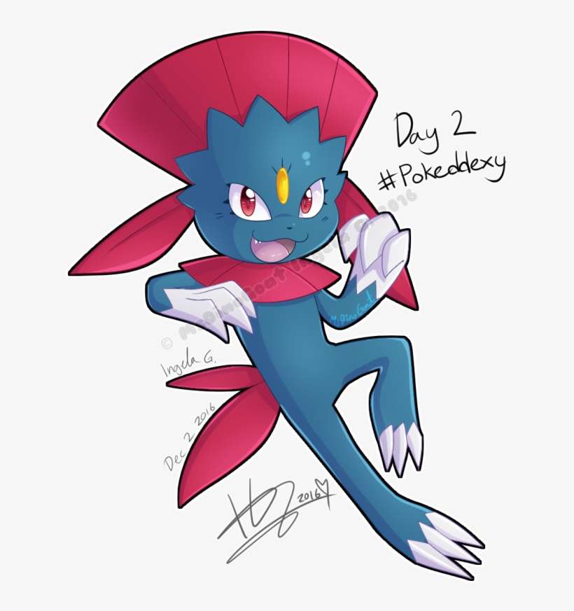 Day 2 Weavile - Cartoon, transparent png download