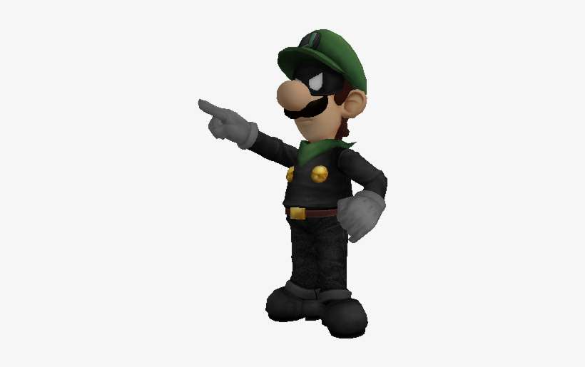 This Is Pose Of A Custom Luigi Based Off Mr - Video Game, transparent png download