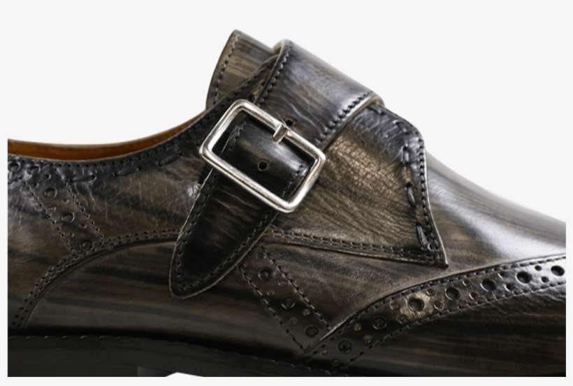 Monks Nicolas 2 Grey Shade & Lines Black Hrs - Slip-on Shoe, transparent png download