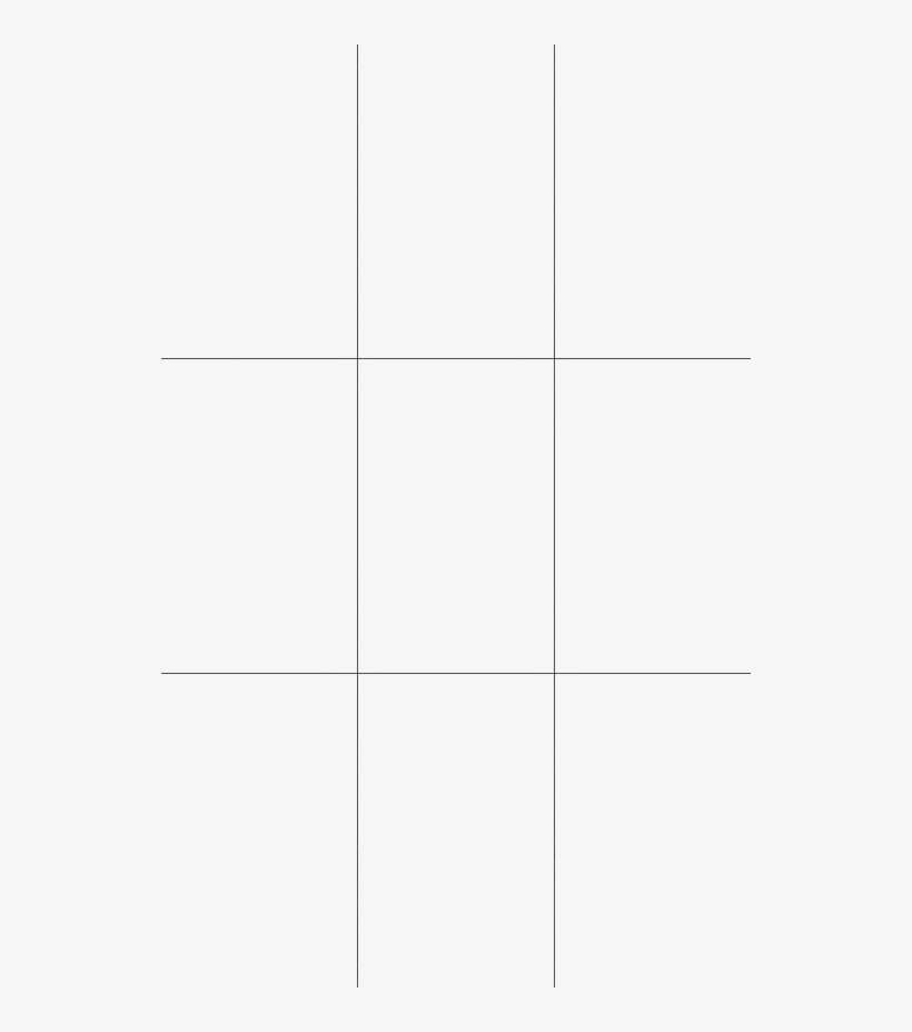 Black Lines Made For 3 By 3 Panels But You Can Copy - Rule Of Thirds Chart, transparent png download