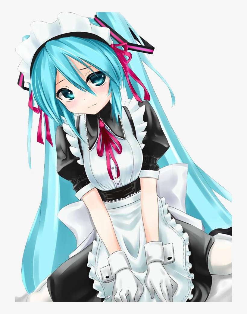 Hatsune Miku Maid, transparent png download